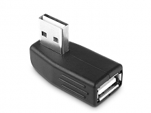 Reversible USB 2.0 A Male to USB 2.0 A Female Adapter (90°)
