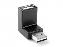 Reversible USB 2.0 A Male to USB 2.0 A Female Adapter (Right 90°)