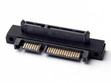 SATA 22-Pin Male to SATA 22-Pin Female Adapter (Forward 90°)