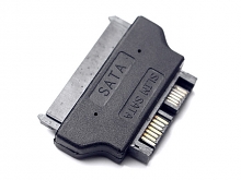 Slim SATA (7+6-pin) Male to SATA 22-Pin Female Adapter