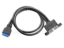 USB 3.0 20-Pin Header to USB 3.0 Type-A Cable