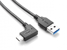 USB 3.1 Type-C Male to USB 3.0 A Male Cable (Horizontal 90°)