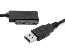 USB 3.0 to Micro SATA (Angled 90°) Cable