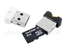 USB MicroSD(HC) Card Reader with Easy Eject