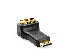 Mini HDMI Male to HDMI Female Adapter (90°)