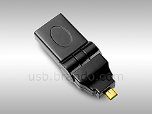 Micro HDMI Male to HDMI Female Adapter (180°)