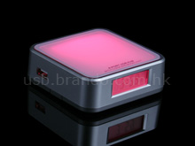 USB Hub with Clock and Mood Light (USB 2.0)