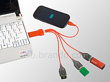 USB Endlap 3-Port Hub + Micro-B Cable