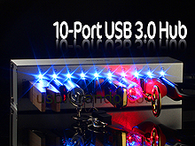 10-Port USB 3.0 Hub