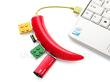 USB Chili Pepper 4-Port Hub