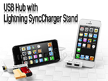 USB Hub with Lightning SynCharger Stand