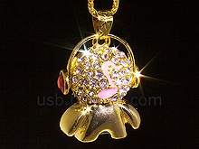 USB Jewel Musical Man Necklace Flash Drive