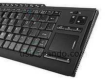 USB 2.4GHz Wireless Multimedia Mini Keyboard with Touchpad