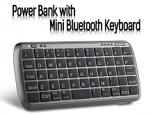 Power Bank with Mini Bluetooth Keyboard