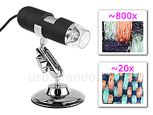 USB Digital Microscope with 8 LEDs (800X)