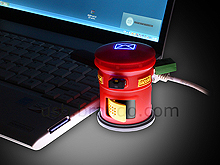 USB Post Box Webmail Notifier with 3-Port Hub