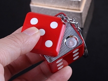 USB Dice Lighter Keychain