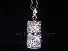 USB Jewel Pendant Necklace Flash Drive