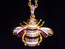 USB Jewel Bee Necklace Flash Drive