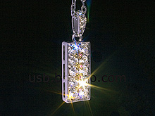 USB Jewel Graceful Pendant Necklace Flash Drive