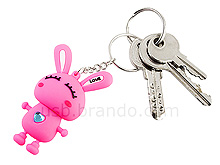 USB Happy Rabbit Keychain Flash Drive