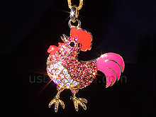 USB Jewel Rooster Necklace Flash Drive