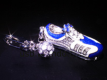 USB Jewel Sports Shoe Keychain Flash Drive