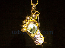 USB Jewel Foot Necklace Flash Drive III