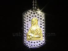 USB Jewel Monalisa Necklace Flash Drive