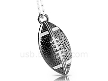 USB Metallic Rugby Ball Flash Drive