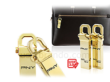 PNY Hook Attache Gold USB 3.0 Flash Drive