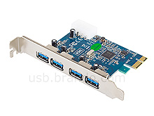 4-Port USB 3.0 PCI Express Card