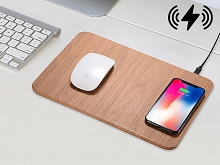 Woody Patterned Mouse Pad with Wireless Charger