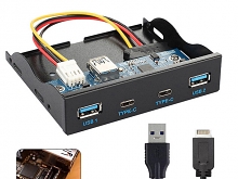 2-Port USB 3.0 Type-A + 2-Port USB 3.1 Type-C 3.5 Front Panel with USB 3.1 Front Panel Header Type-E