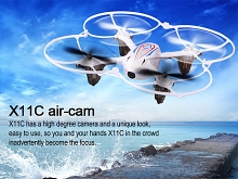 Syma X11C RC Quadcopter with Camera & LED Lights