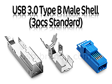 USB 3.0 Type B Male Shell (3pcs Standard)