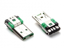 microUSB 7-Pin Male Solder Connector (support high current)