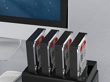 USB 3.0 Quadruple SATA HDD Clone Dock