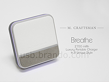 M.Craftsman Breathe - Luxury Portable Charger 2,750mAh