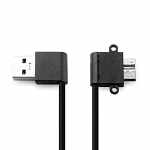 USB 3.0 A Male (Left 90°) to USB 3.0 micro B Male (Angled) Short Cable