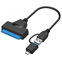2-in-1 Type-C/USB3.0 Male to 2.5