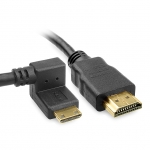 Mini HDMI Male 90° Angled to HDMI Male Cable