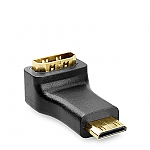Mini HDMI Male to HDMI Female Adapter (90°)