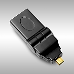 Micro HDMI Male to HDMI Female Adapter (180°)