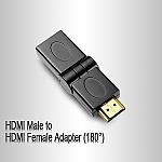 HDMI Male to HDMI Female Adapter (180°)