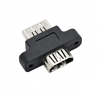 HDMI Female to HDMI Female Adapter with Panel Mount Screw Hole