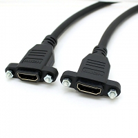 HDMI Female to HDMI Female Cable with 3mm Screw (1M)