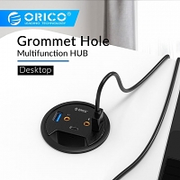 Desktop Power Grommet Multi-Function Hub