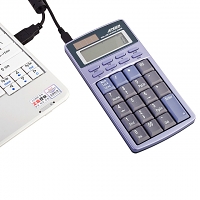 USB Solar Calculator + Keypad