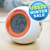 USB Digital Thermo Clock With Air Purifier